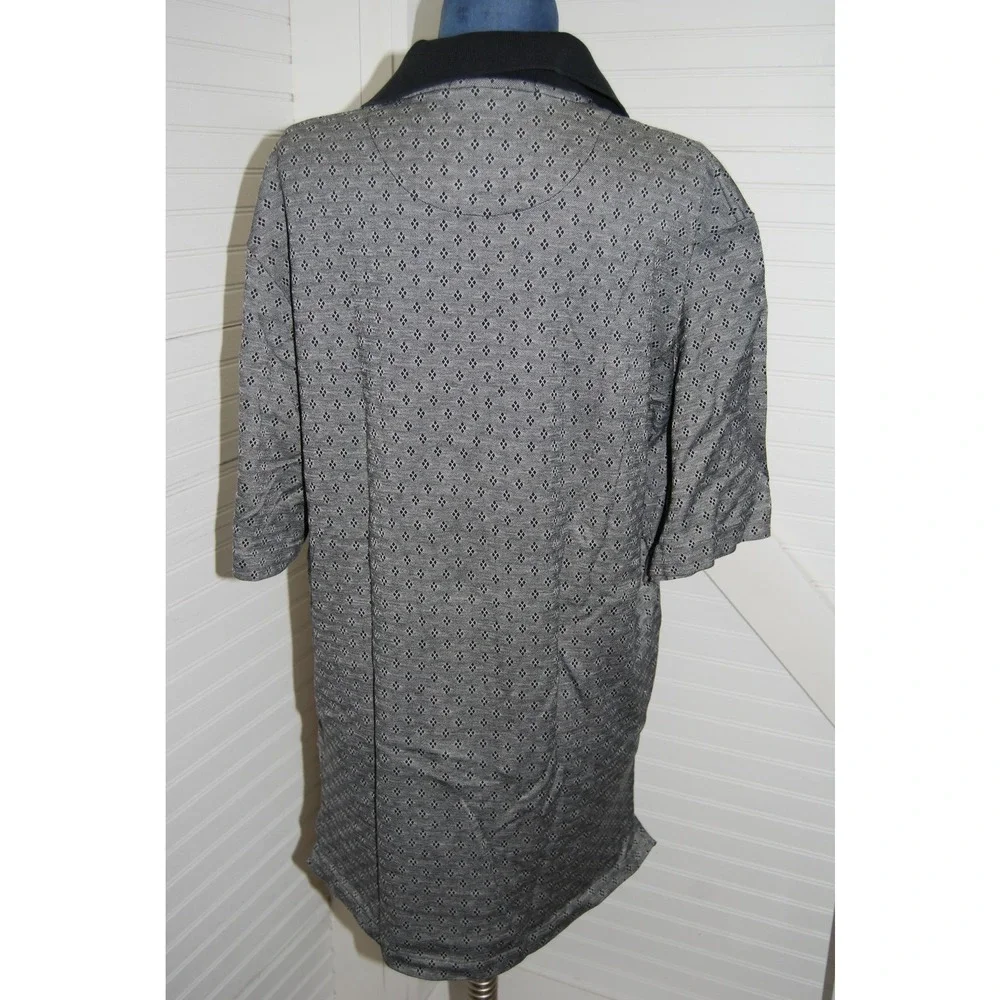 Vintage Ralph Lauren Golf Polo Men's Medium 100% cotton‎ gray and black UNISEX